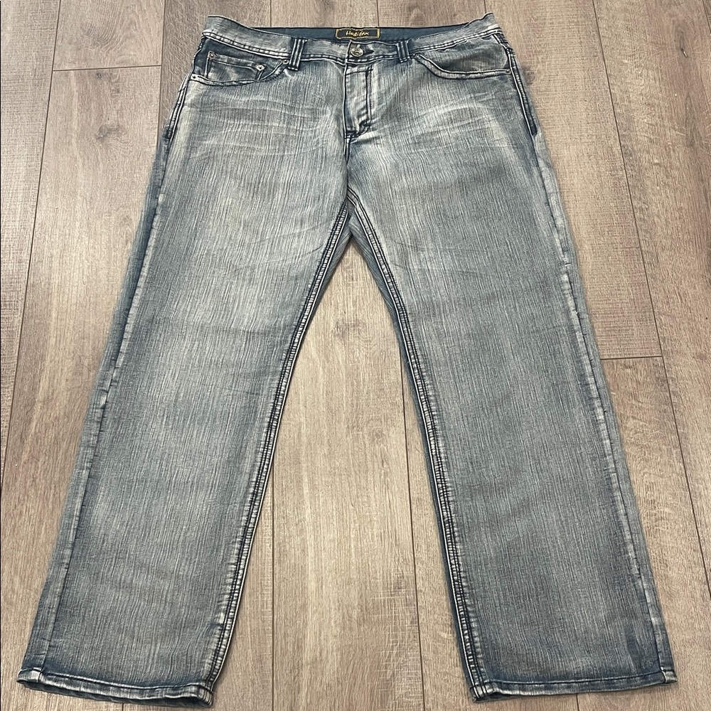 Halifax Men's Vintage gray Straight Jeans